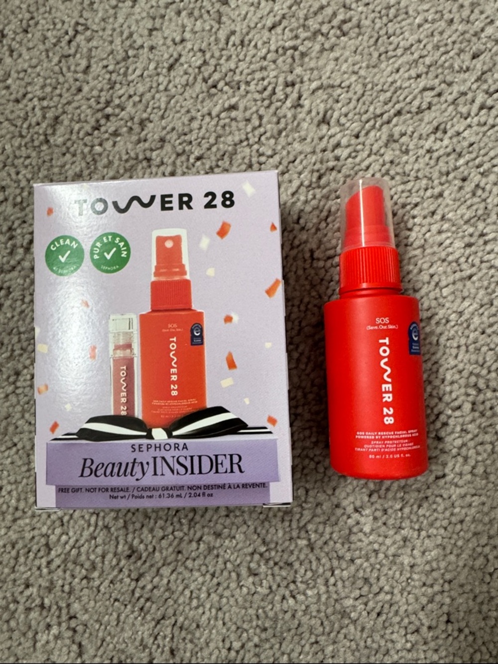 Tower 28 SOS Facial Spray 2 oz brand new
